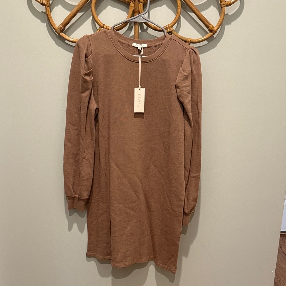 Z Supply Tan Long Sleeve dress